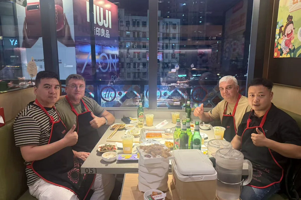 Anton Boiler team meeting international customers after the Canton Fair in Guangzhou