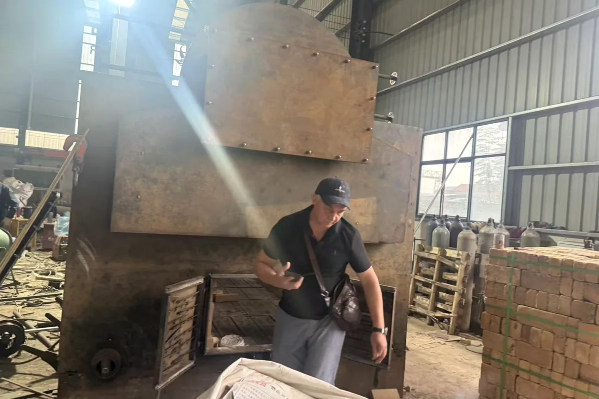 International buyers evaluating an industrial boiler manufacturer in China during a factory visit