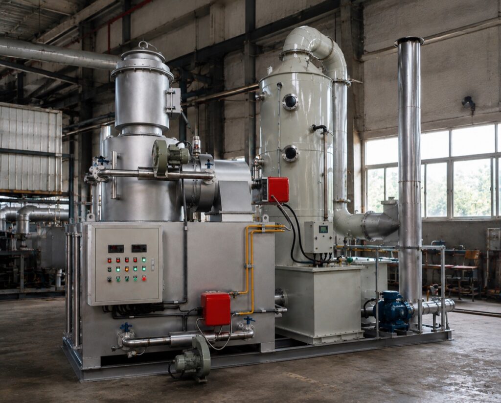 Medical Waste Incinerator with Wet Scrubber for Hospital Project